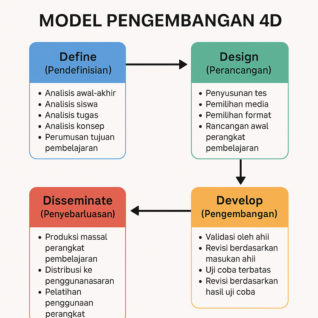 Alur pengembangan 4D